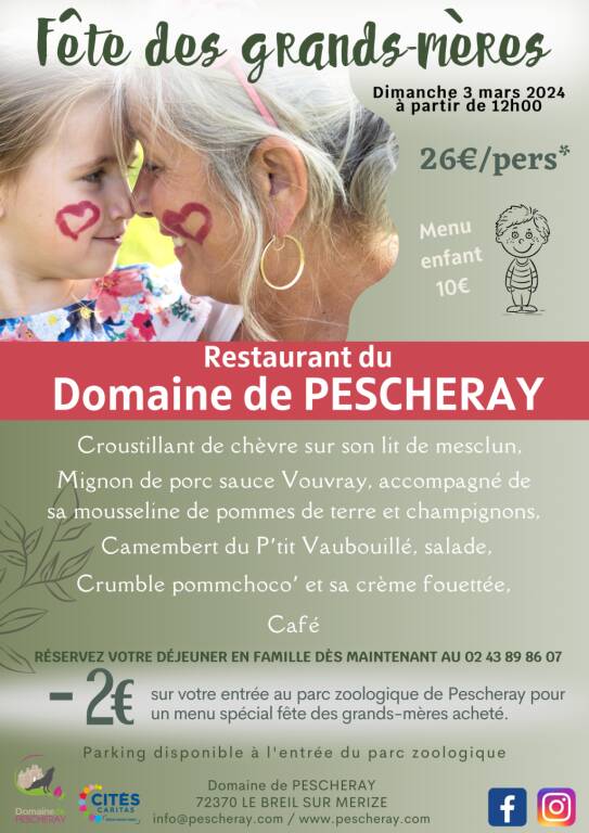 FETE DES GRANDS-MERES AU RESTAURANT DU DOMAINE DE PESCHERAY