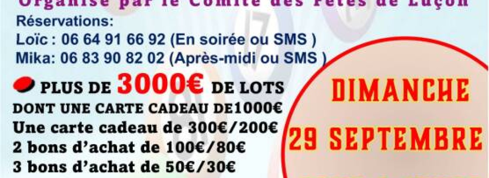 Loto du Comite des Fetes