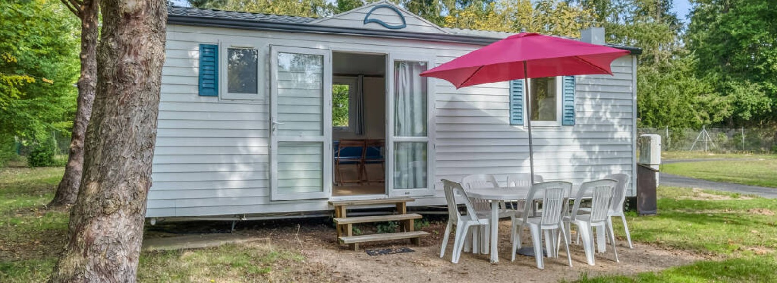 Mobil-home au camping du Port Sainte Marie